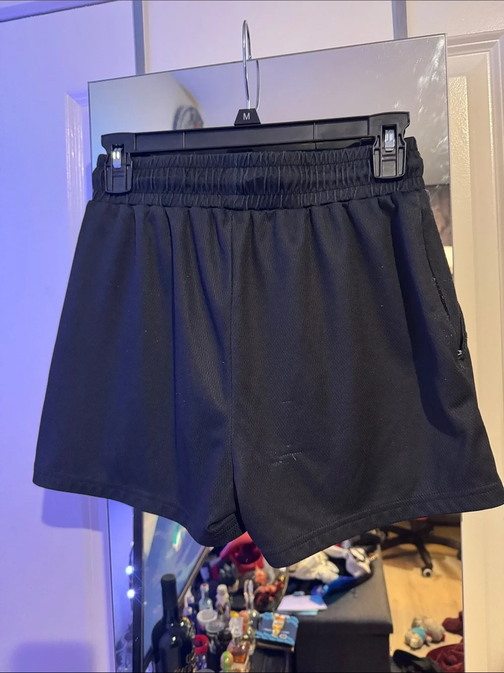 Endure Black Men's Athletic Shorts with Graphic Print